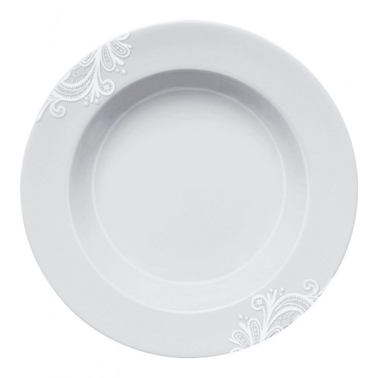 Prato Avulso Fundo 23cm Capri Madri Porcelana Germer